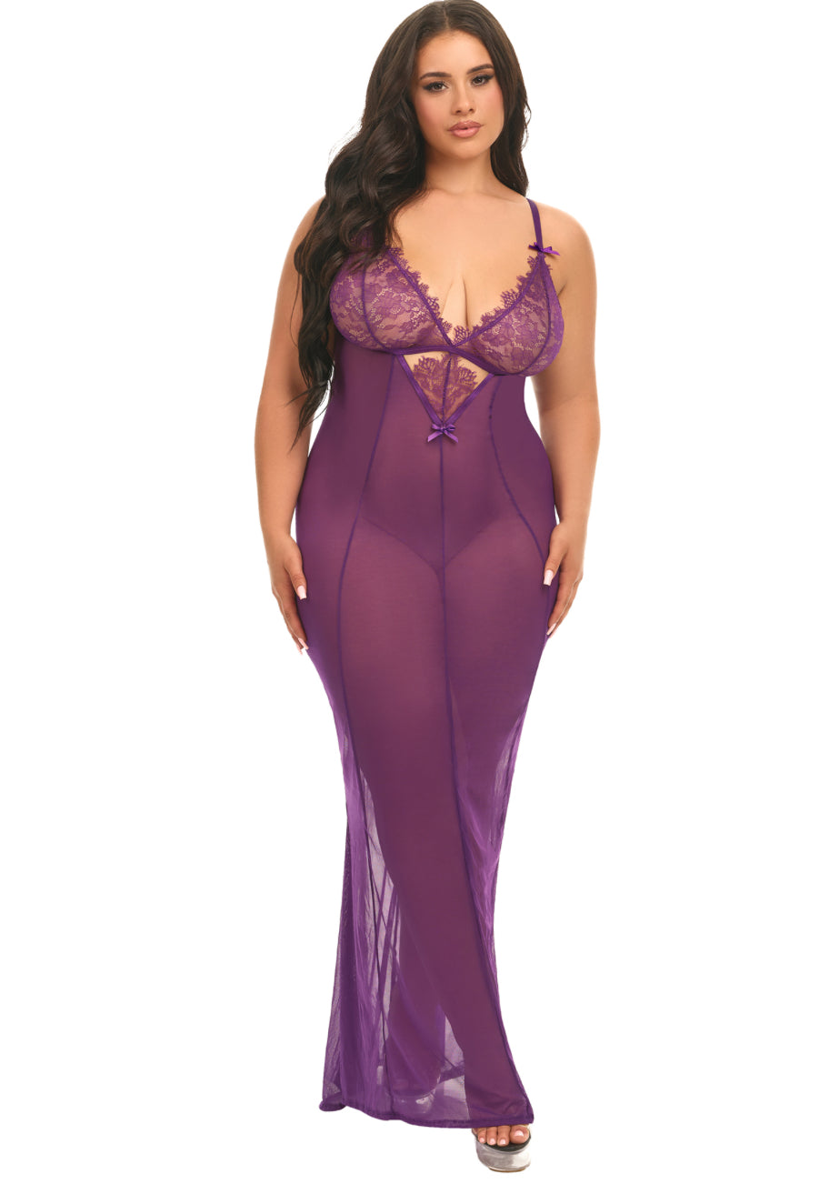 PLUM PROMISES GOWN