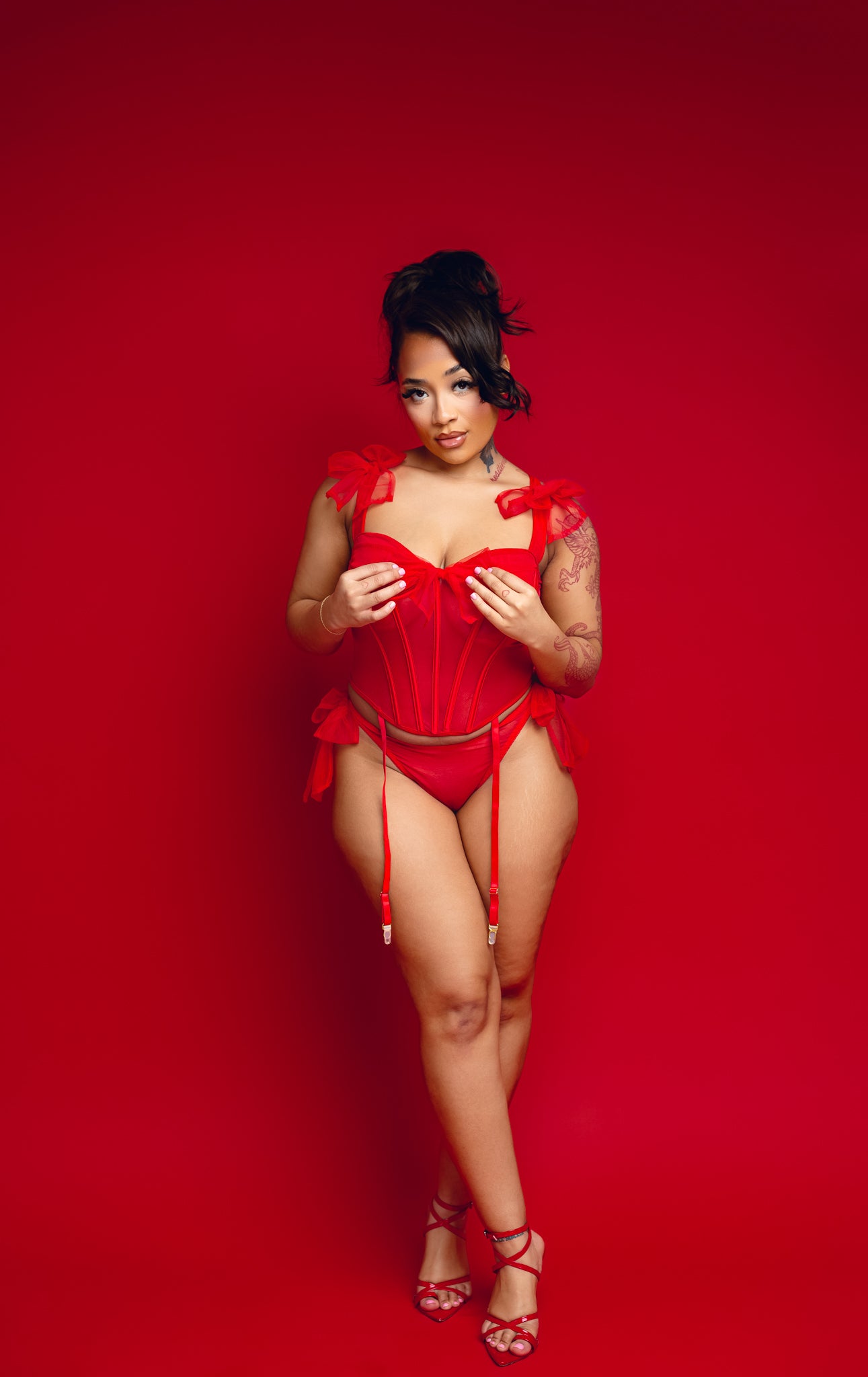 UNRAVEL ME BUSTIER SET